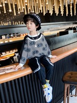Korean Boys Autumn Suit 2022 New Spring and Autumn Handsome Boys Childrens Clothes Casual Western Style Childrens Clothing Trend