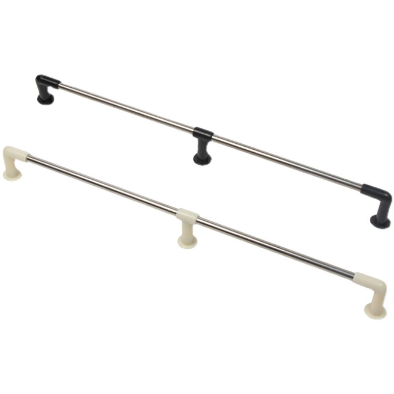 Screw-free wood laminate guardrails stainless steel side strips shelving fence thread straight-plug connector fixed strip accessories railings