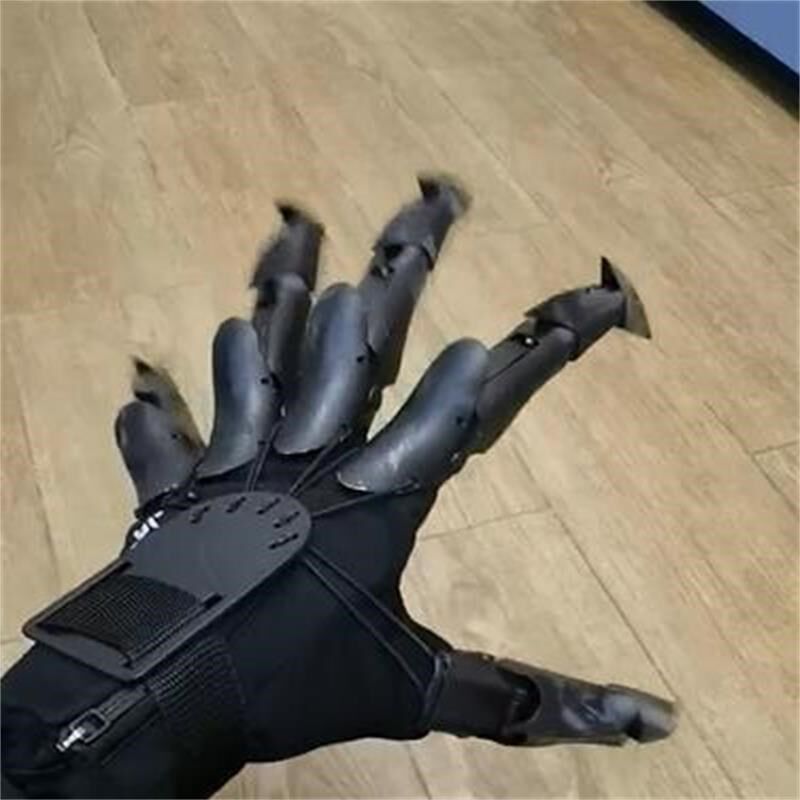 Bionic mechanical palm glove Future tech robot Halloween Ghost Claws Christmas Toys Black tech Gift