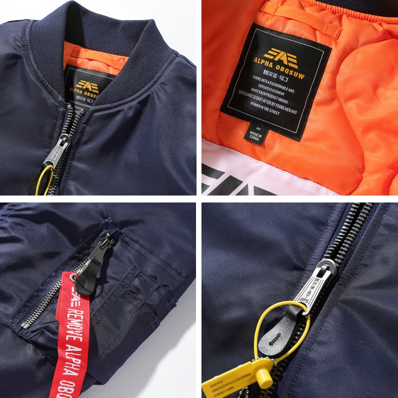 Martens, baseball men's windproof jacket, American style, increased thickness