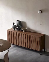 North wood south wabi-sabi style solid wood sideboard tea cabinet industrial style creative storage cabinet Nordic living room TV cabinet mysterious