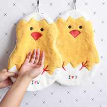 Japan Wipe towels Hanging Kitchen Bathroom Cartoon Cute Rubbing Hand Cloth Thickened Pure Cotton Suction Water Speed Dry Handkerchief