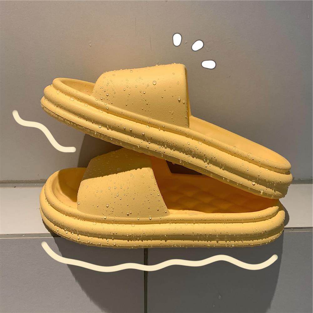 Japanese net red slippers female trampled soft-bottom anti-slip lovers a couple of indoor home bathrooms cool with overfire 