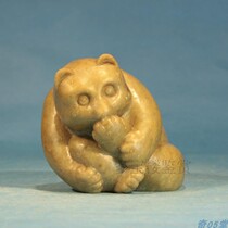 Chic 05 Hall of Silly Licks of Paw Fat Bear Jade Sculpted Handicraft Pendulum paper Town Atlantic Antiquity Collection Chen