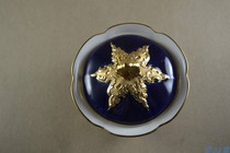 Chic 05 Hall Germany Mason Meissen-B form Imperial Blue and Golden Sugar Vat