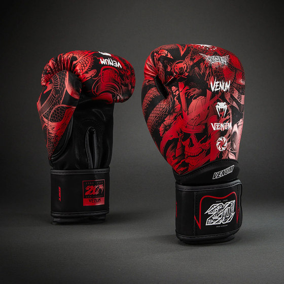 Venum Venom Boxing Gloves 20Th Anniversary Edition Boxing Gloves Adult Muay Thai Sanda Training Gloves for Punching Sandbags