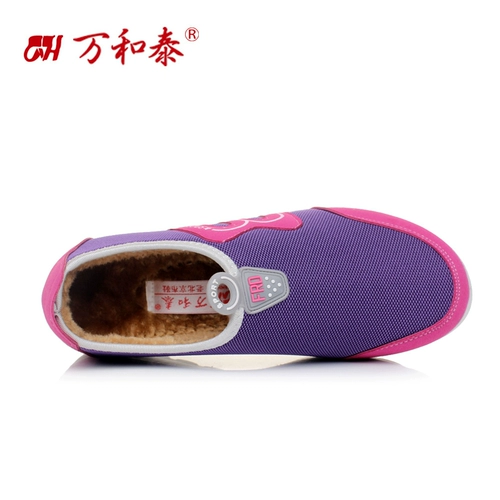 Слипоны, обувь, зимние утепленные удерживающие тепло нескользящие туфли для отдыха для матери, для среднего возраста