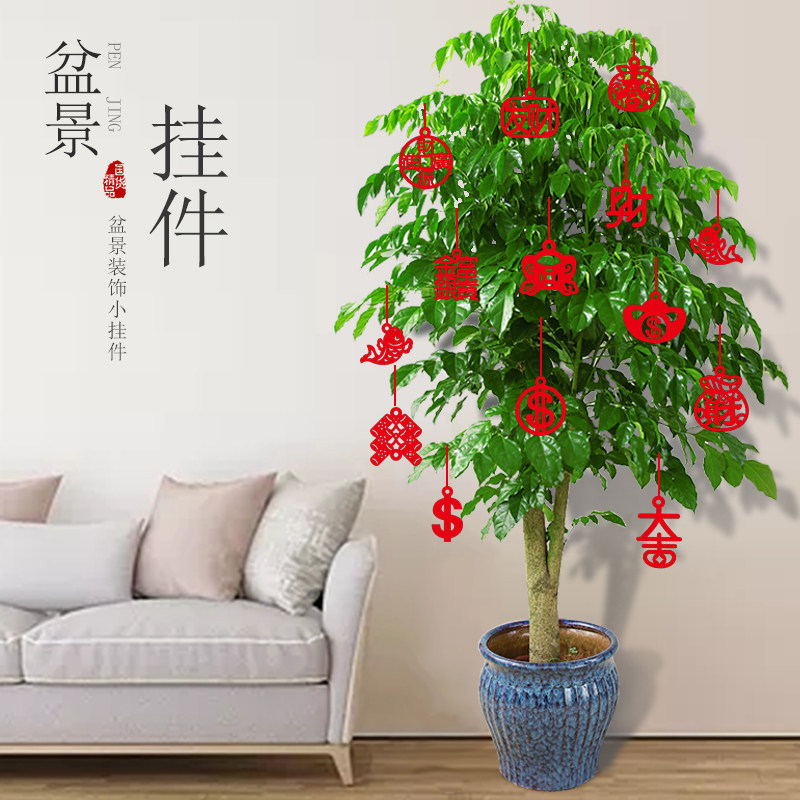 Housewarming hi new house into the house potted bonsai lantern pendant decoration arrangement moving ceremony supplies pendant small