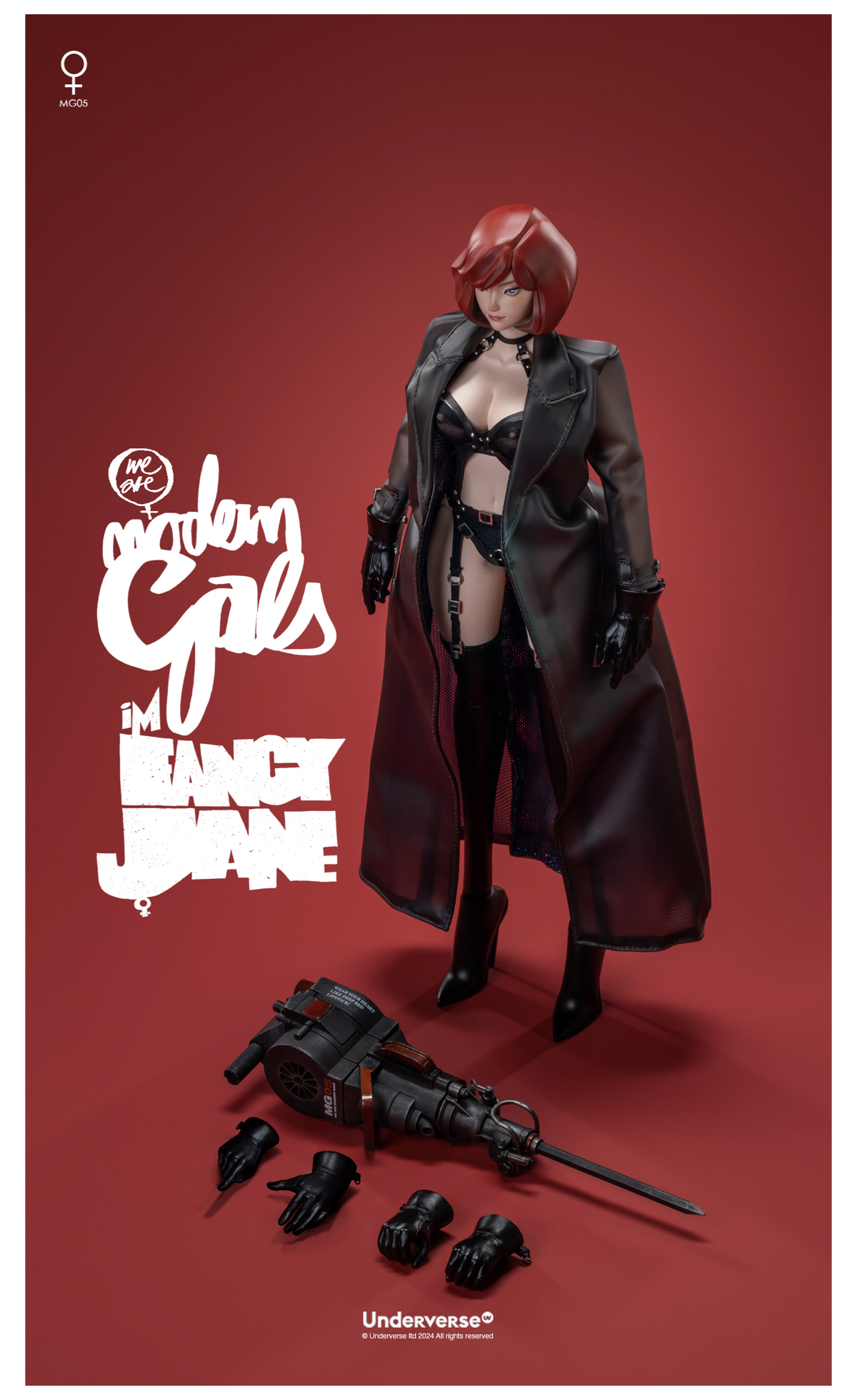 Underverse FANCY JANE MODERN GALS 1/6 Action Figure Model