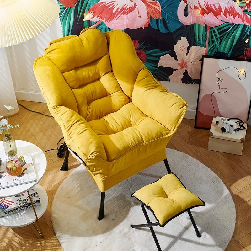 Sloth Sofa Single Chair College Student Dorm Room Computer Chair Comfort Balcony Small Sofa Soft Bedroom Backrest Recliner-Taobao