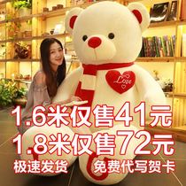 Plush teddy bear doll sleeping pillow panda cute doll hug bear give girl gift large doll