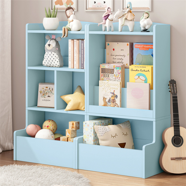 Children's bookshelf storage layer one net red simple baby picture book rack small floor-to-ceiling household toy rack