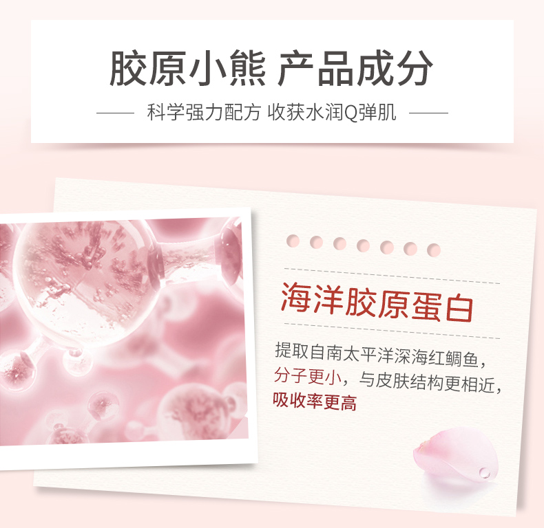 【龚俊同款】Unichi玫瑰果胶原小熊软糖维C