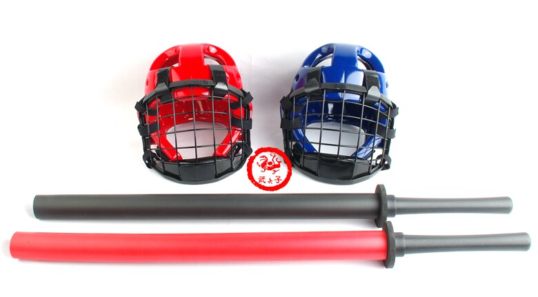 Adult Soldier Walk Short Soldier Beating Sponge Fencing Foam Stick Taekwondo Helmet Mask Karate Karate Butt-Taobao