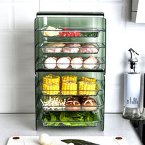 Handheld Vegetable Dish Home Online Red Kitchen Cutlery Tray Home Vegetable Tray Multilayer Hot Pot Tray Fruits and vegetables Vegetable Dish Racks