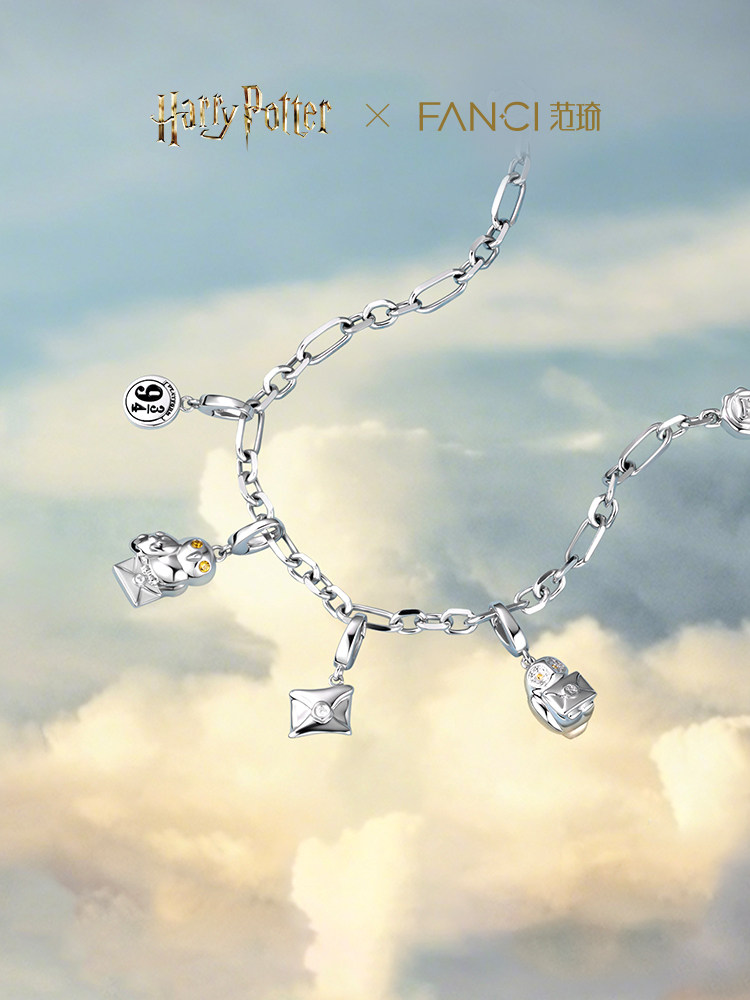 [Global Release] Fanci Fan Qi × Harry Potter Collaboration Charms Gift for Women DIY Bracelet 925 Silver