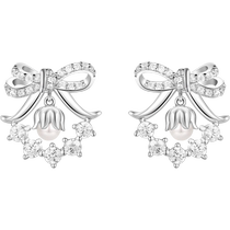 Fanci Fan Qi Bijoux en Argent (Série Muguet) Boucles doreilles Couronne de Muguet pour Femmes Boucles doreilles de Mode de Luxe légères de Niche