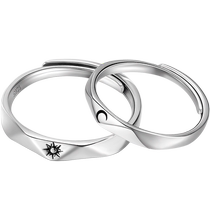 Fanci Fan Qi silver decoration day lovers of the ring to the ring 925 silver opening ring vegetarian ring with small crowdsourced