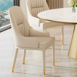 Dining Chair for Home Use, Cream Style, High-End, Light Luxury, Backrest Chair, Trendy Dining Table Stool, Simple Dressing Stool, Makeup Chair