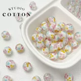 Хлопок [Suzuki Sakura] Японская ручная ручная глазурь цветы и ветер с бисером для бисера, сделанный из бисера, материал для ожерелья ручной работы