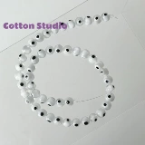 Хлопковое белое [демон -глаз] liuli нефритовый камень имитация кристаллическое стекло.