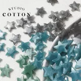 Хлопок [океанская звезда] акриловая окрашенная пентаграмма с двумя большими бисерами