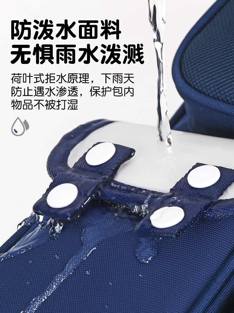 Nezha Schoolbag Primary School Boy First and Second Grade Third to Sixth Grade Boys Kidsren's Spine Protection and Burden Reduction 2025 New Model