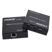 Kaihe HDMI extender to 150 meters network cable transmission HDMI signal amplifier network transmitter HD 1080P transceiver through IP network switch one send multiple receive simultaneous display