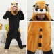 Mùa thu và mùa đông dày flannel phim hoạt hình động vật đồ ngủ một mảnh nam và nữ dễ thương cặp vợ chồng san hô