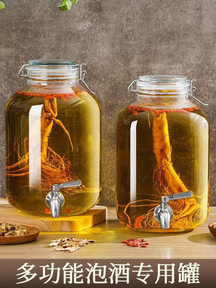 Special Glass Bottles for Soaking Liquor, Sealed Jars, Food-Grade Liquor Containers, Medicinal Liquor Jars, Containers for Storing White Wine, Wine Barrels, Wine Jars