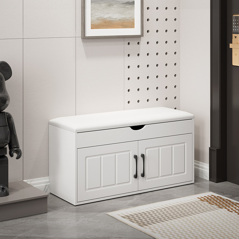 Entrance Changing Shoes stool Home doorway Shoes Cabinet Integrated storage stool exempt from wearing shoes stool Creative Shoe Rack Whole Dress-Taobao