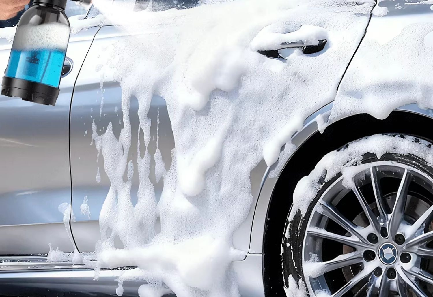 Powerful High-Pressure Car Wash Foam Sprayer, Pneumatic Household Garden Cleaning Spray Bottle for Car Washing