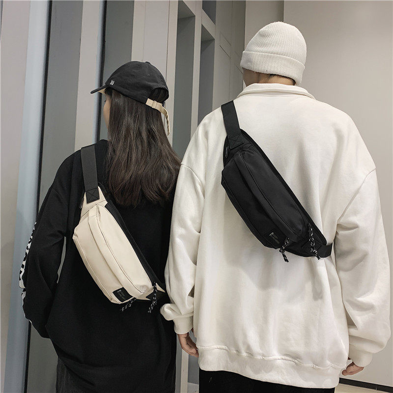 ins tide boobs chest bag men large capacity small scapegoat woman new sports purse strings student single shoulder inclined satchel function