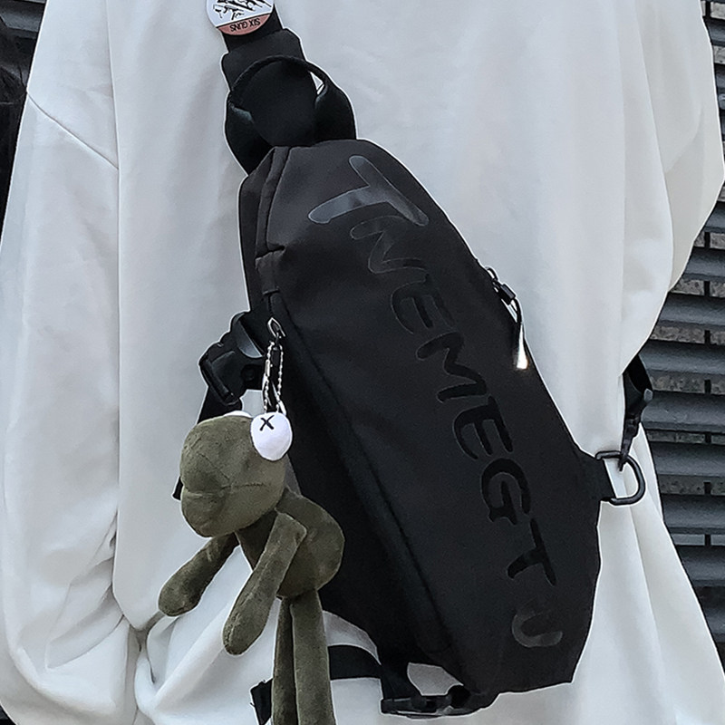 ins tide card day family chest bag men casual 100 hitch small backpack schoolgirl obliquely satchel 2021 new single shoulder bag flow 