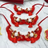 Шарф, нагрудник, праздничнный декор, слюнявчик