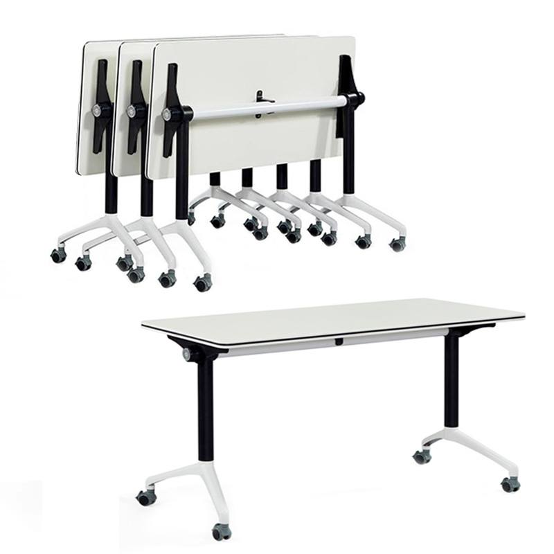 Foldable training table and chair combination mobile desk long table splicing conference table educational institution tutoring class desk