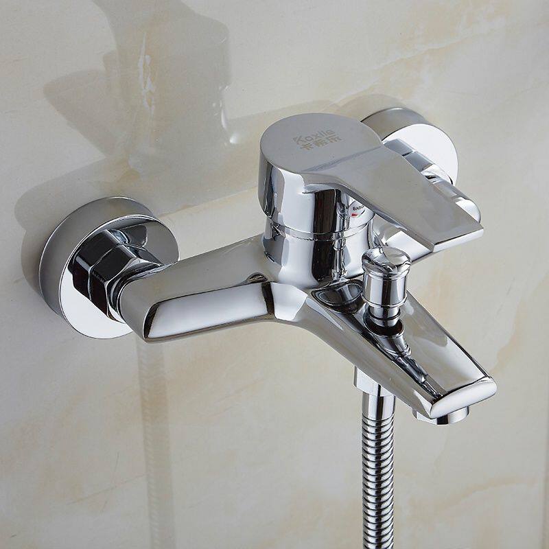 Shower tap bathroom switch triple hot and cold tap concealed bath bath water-water Valve electric water heater shower
