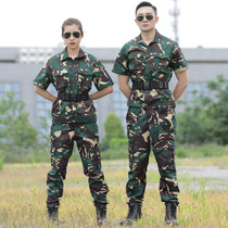 Hunters camouflated with summer short sleeves suit for men and women thin section workwear New military training camouflated suit battle training