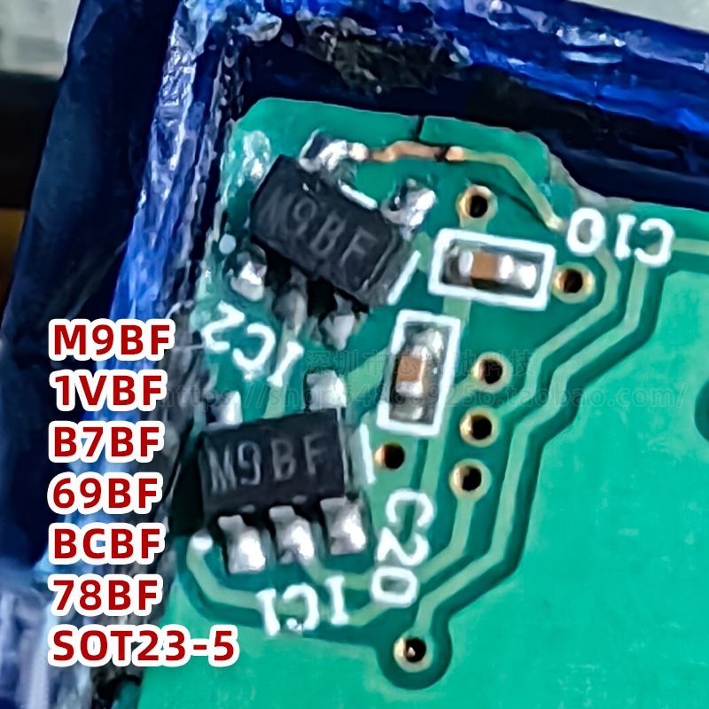 Brand New Sot23-5 Pin Hall Sensor Chip M9Bf B7Bf Bcbf Bcbn for Magnetic Induction Counting