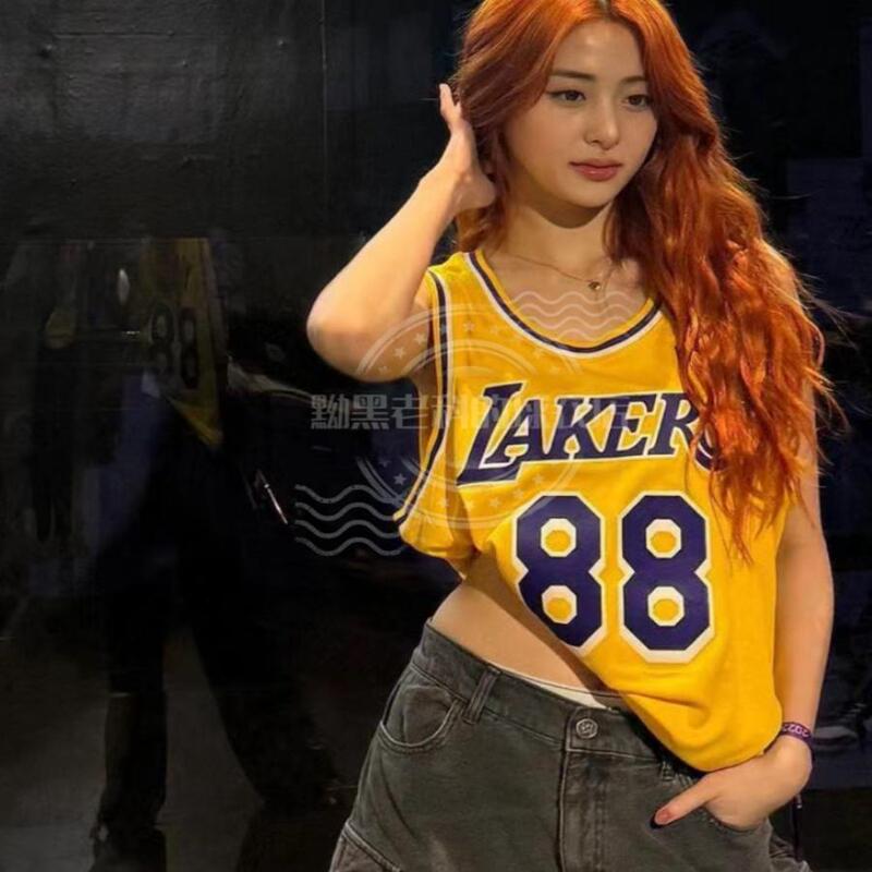 Lesserafim Same Style Jersey Xu Yunzhen Nakamura Ieji Kim Chae-Yeon Hong Encai Korean Group Embroidered Basketball Jersey