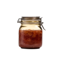 Xibi light-proof and moisture-proof milk powder storage rice noodle jar with lid household transparent glass bottle tea sealed jar 1036