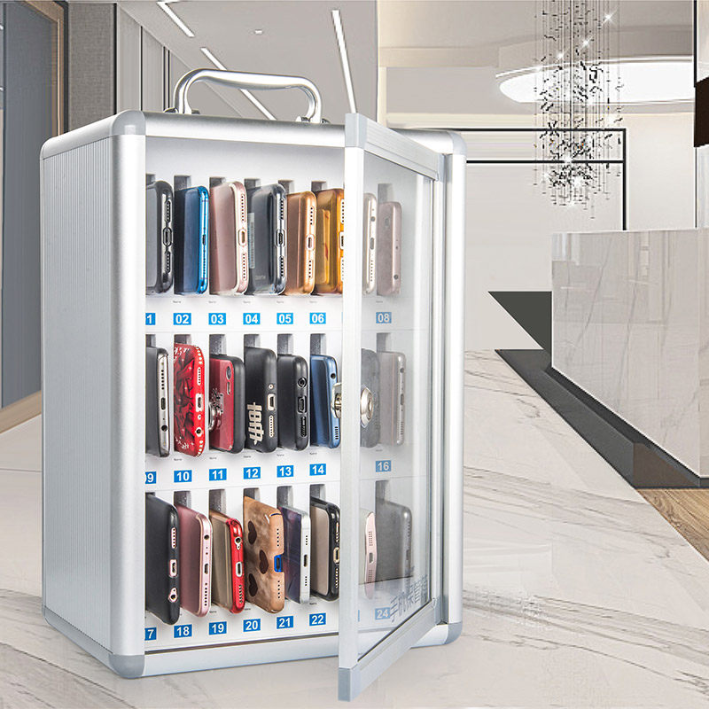 School mobile phone safe deposit box storage cabinet mobile phone cabinet storage box transparent mobile phone box storage box place box storage cabinet