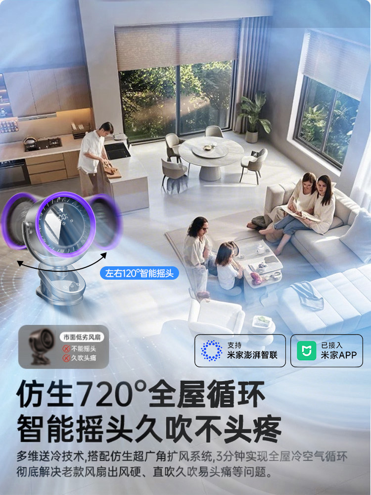 Clip-On Small Fan USB Mini Household Desktop Electric Fan Office Desktop Cooling Strong Wind Clip-On Dormitory Bedside Ultra-Quiet Rechargeable Long-Lasting Cooling Device 2025 New Model F