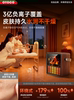 Heater Fan Electric Heater for Home Energy Saving, Fast Heating for Large Areas, Graphene, Bedroom, Bathroom, Ultra-Quiet Fireplace, Winter Essential, Simulated Flame Stove, 2025 New Model