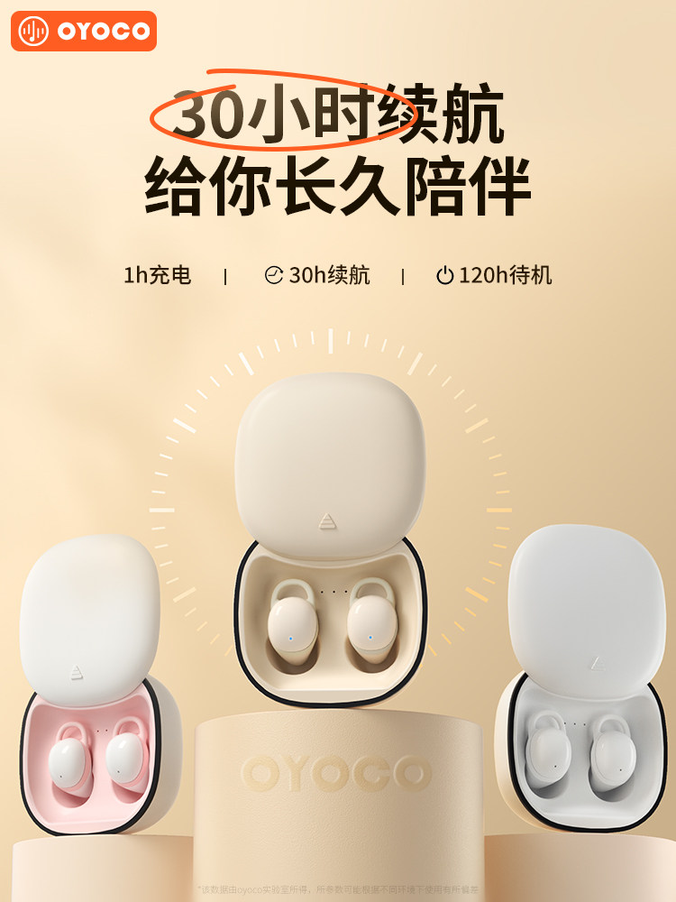 Bluetooth Earphones for Sleep, In-Ear Noise Reduction, Long-Term Wear Without Pain, Soundproof, Invisible, Mini, Small, Sleep Aid for Women, Asmr