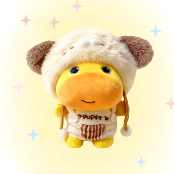 Cute Capybara Plush Backpack Charm Toy Keychain Small Doll Birthday Gift for Men and Women