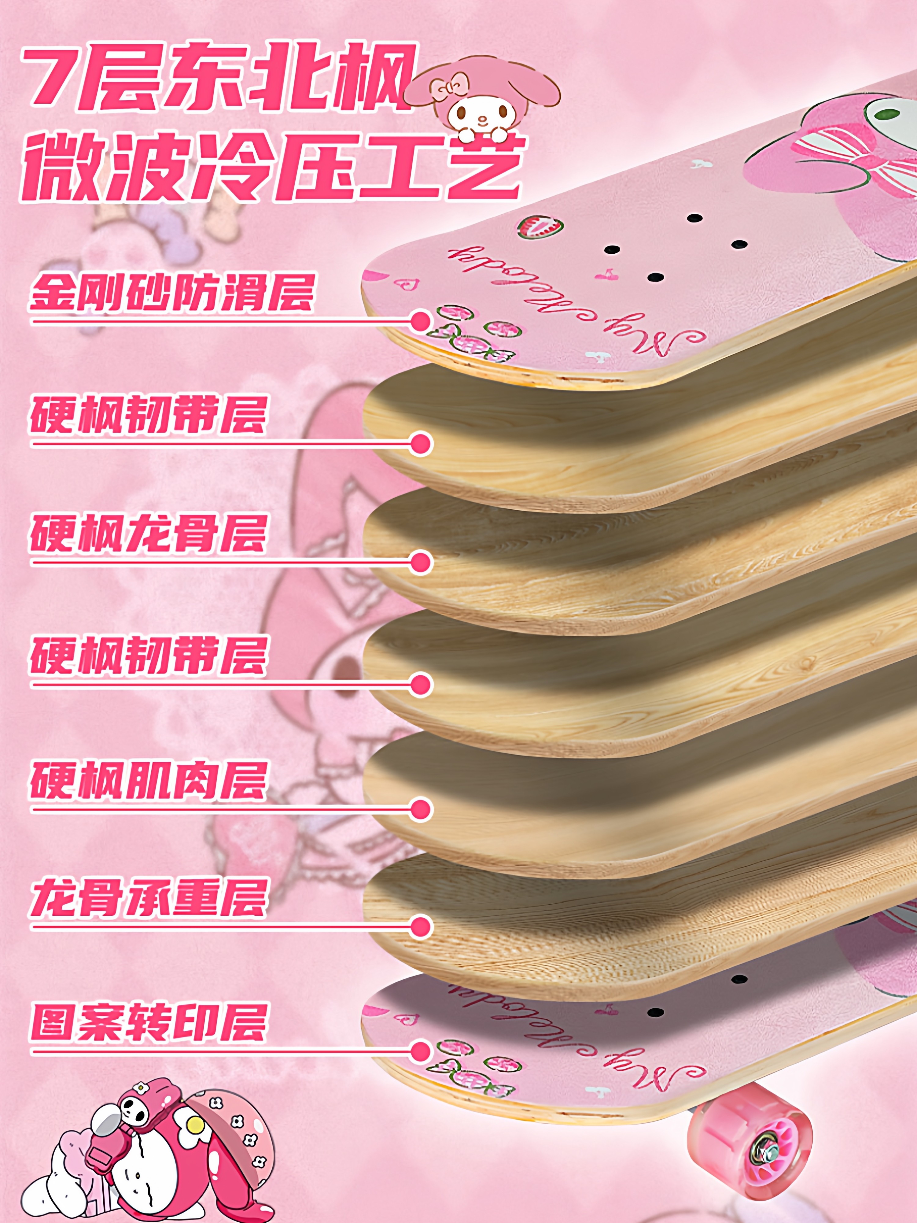 2025 New Model Children's Skateboard for Girls, Beginner Teenagers, Four-Wheel Scooter, 6-12 Years Old, Elementary School Students' Birthday Gift