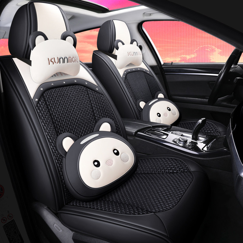 Car cushion four seasons General all-pack seat cartoon speed, fungha Carola woman summer ice filament seat seat