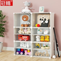 Large-capacity blind box containing exhibition shelf assembly toy handbox model transparent dust-proof floor doll doll cabinet