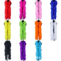 Hot sale 90G turkey feather clothing accessories shawl full plush strips stage catwalk props feather tops
